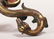A GOLD AND SILVER INLAID BRONZE "TIGER HEAD" BELT HOOK, - 8
