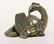 A GOLD AND SILVER INLAID BRONZE PHOENIX SHAPED - 4
