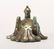 A GOLD AND SILVER INLAID BRONZE PHOENIX SHAPED - 5