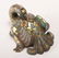 A GOLD AND SILVER INLAID BRONZE PHOENIX SHAPED - 8