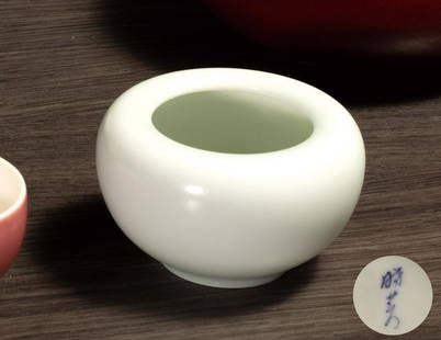 A Xiaofang Kiln Ru-Type Glazed Waher: Diameter:9.5 cm