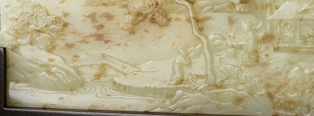 A White Jade Rectangular Screen - 8