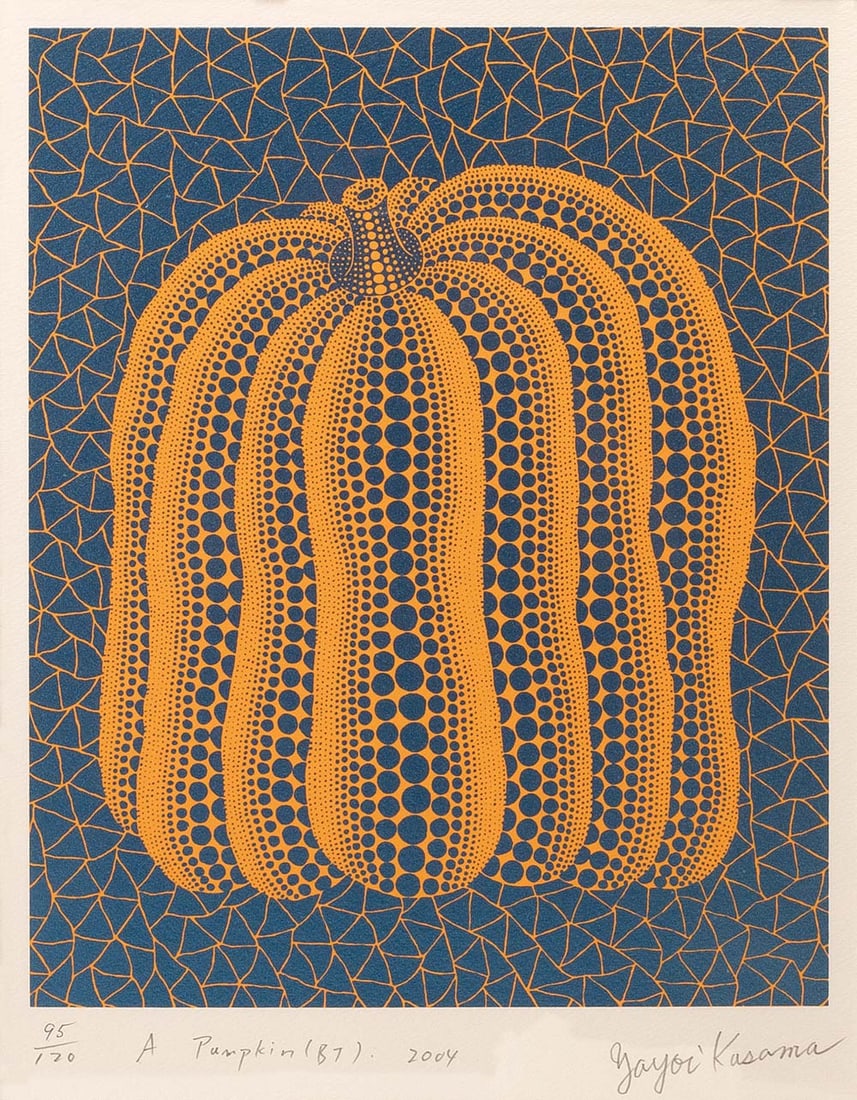 A BLOCK PRINT PUMPKIN BY KUSAMA YAYOI (1 of 5)