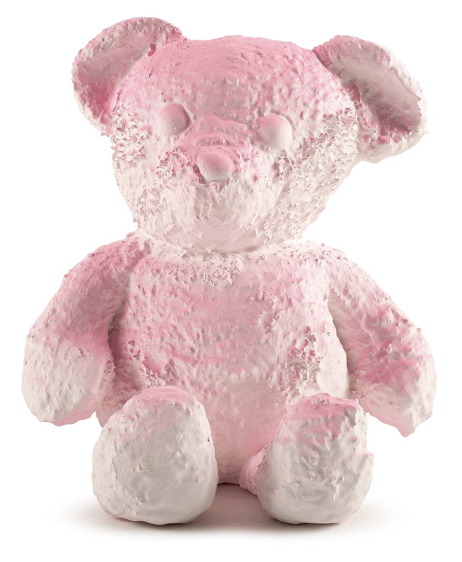 A BROKEN PINK BEAR BY DANIEL ARSHAM: High:32cm