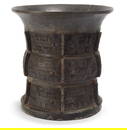 A BRONZE ZUN WITH TAOTIE PATTERN, SHAN DYNASTY