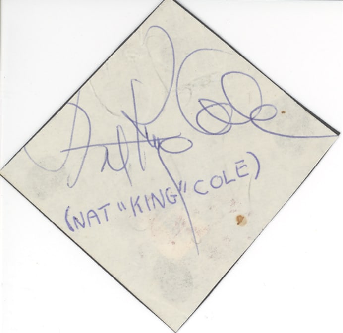 Nat King Cole, Duke Ellington, Cab Calloway Autographs (1 of 4)