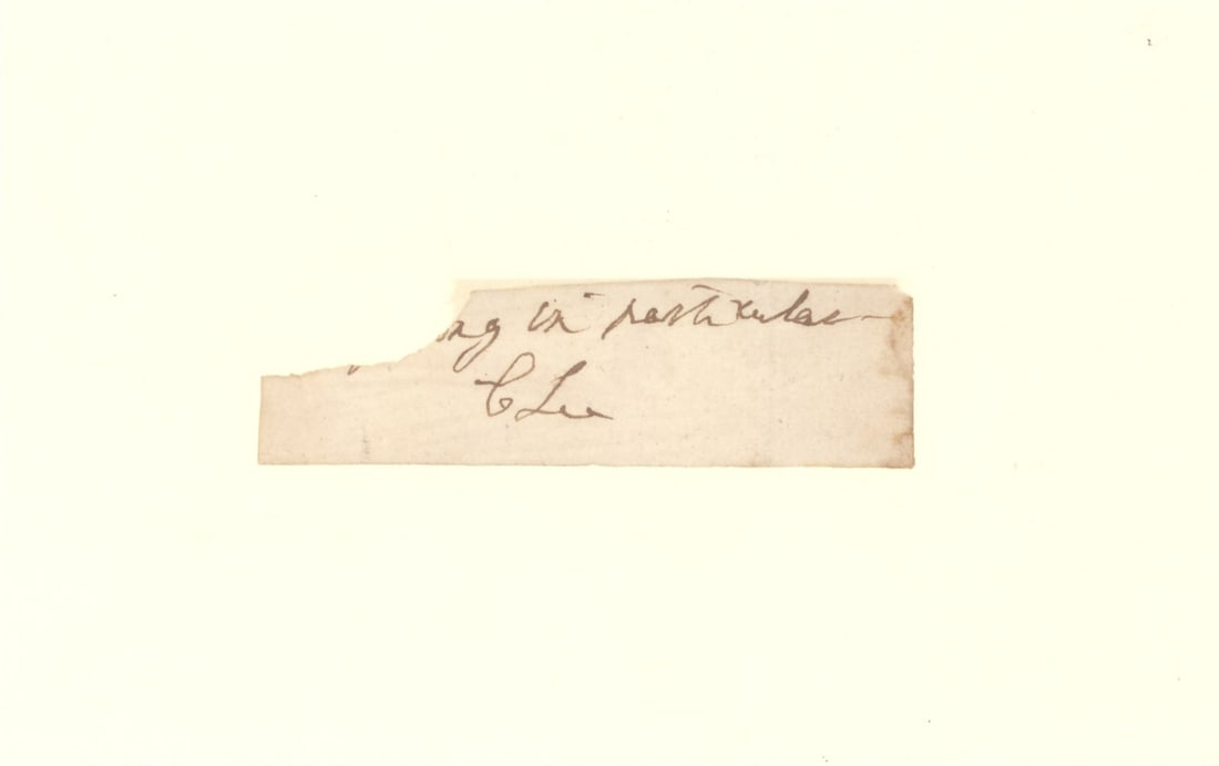 Major General Charles Lee Autograph Signature Clip with Portrait Revolutionary War (1 of 2)