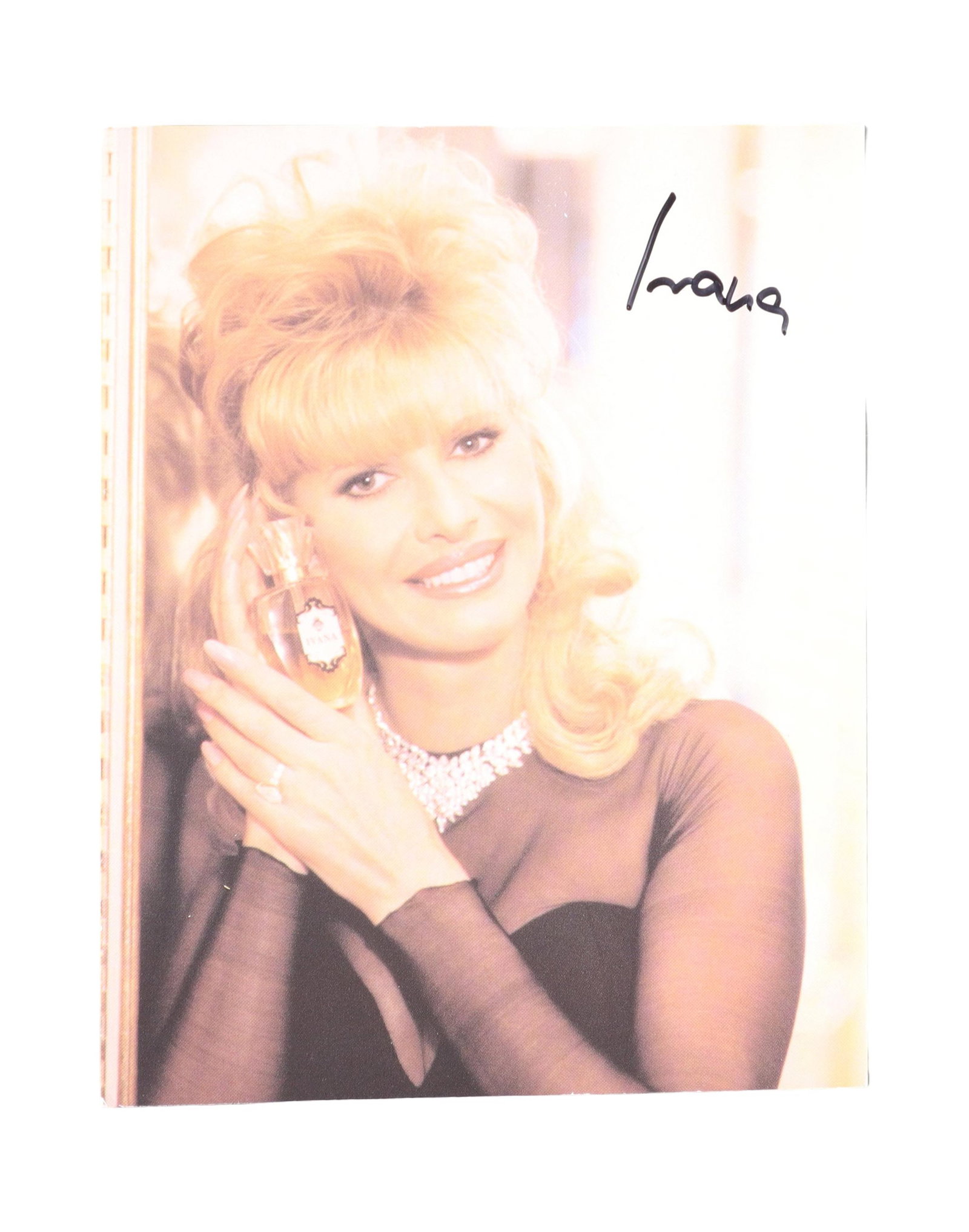 Ivana Trump Signed Book with Color Promotional Cover, Signed 'Ivana' in Black Marker: Ivana Trump (1949-2022), Czech American businesswoman, model, and the first wife of Donald Trump, signed this publication in black marker "Ivana" on its color cover showing her in a glamour portrait i