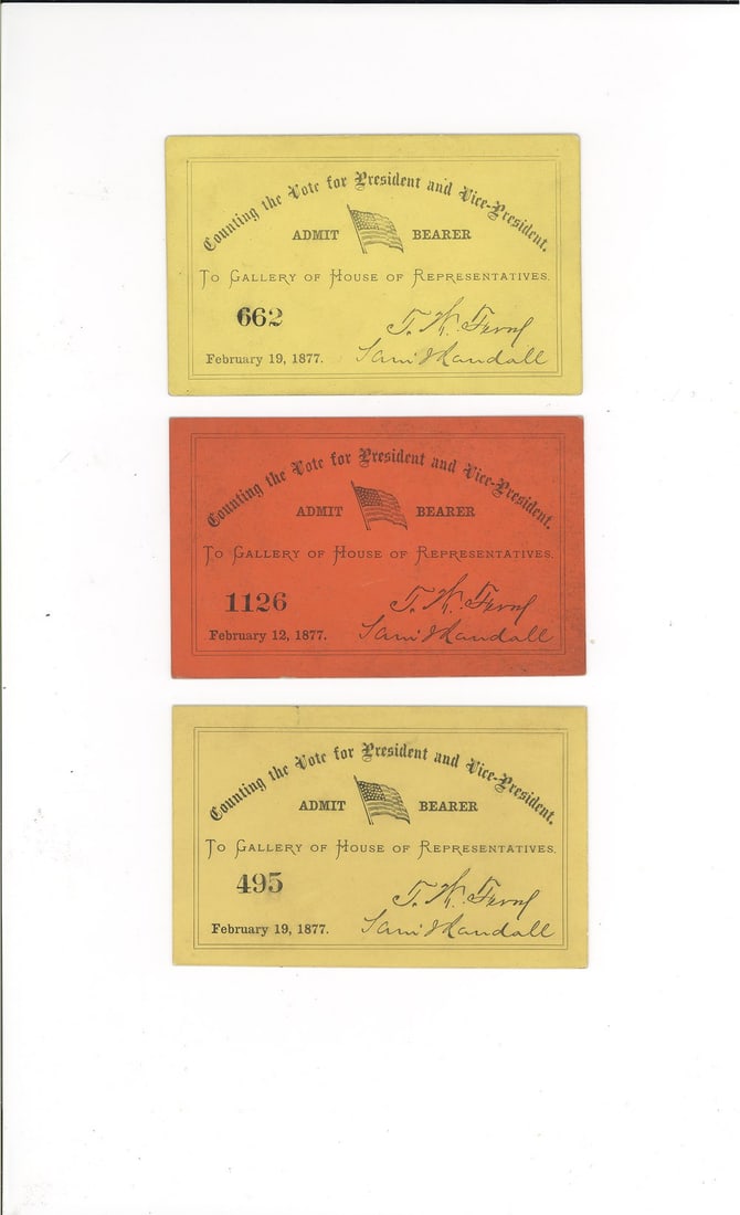 Three 'Counting the Vote for President and Vice President' Gallery Admission Tickets (1 of 1)