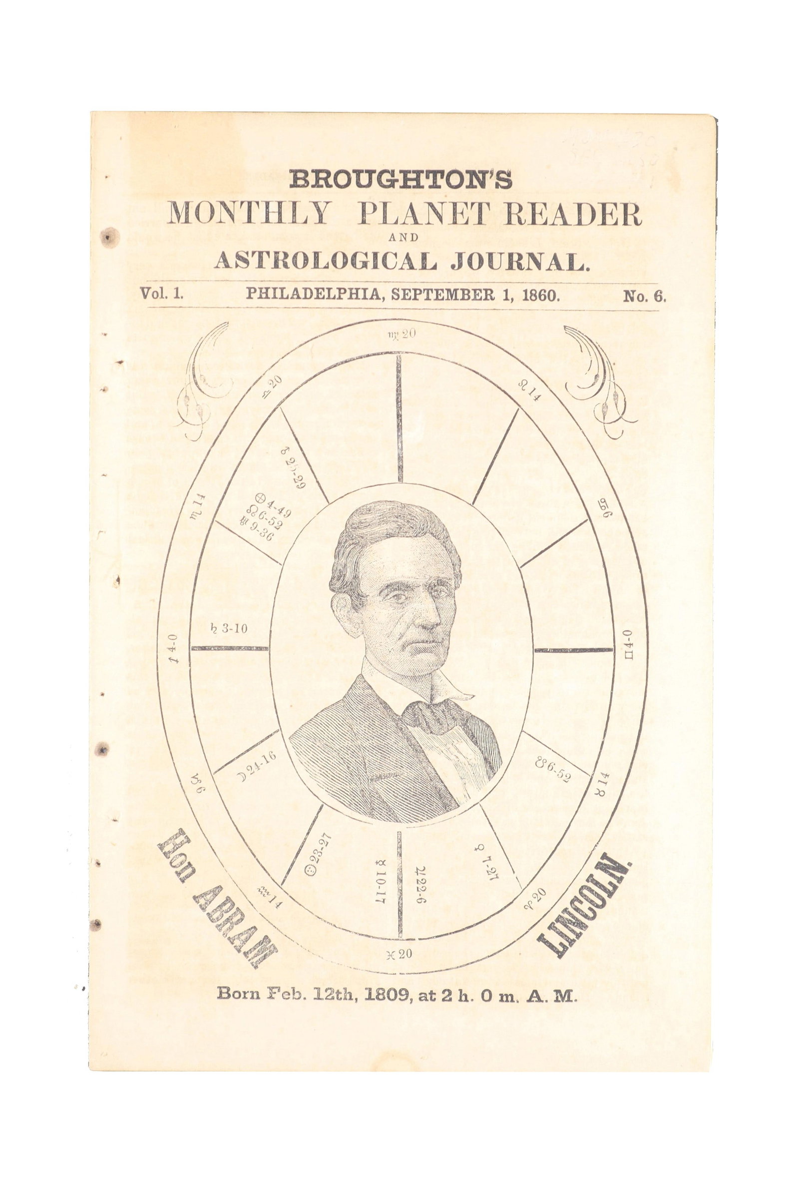 Broughton's Astrological Journal 1860: Complete Set of Four Issues (1 of 5)