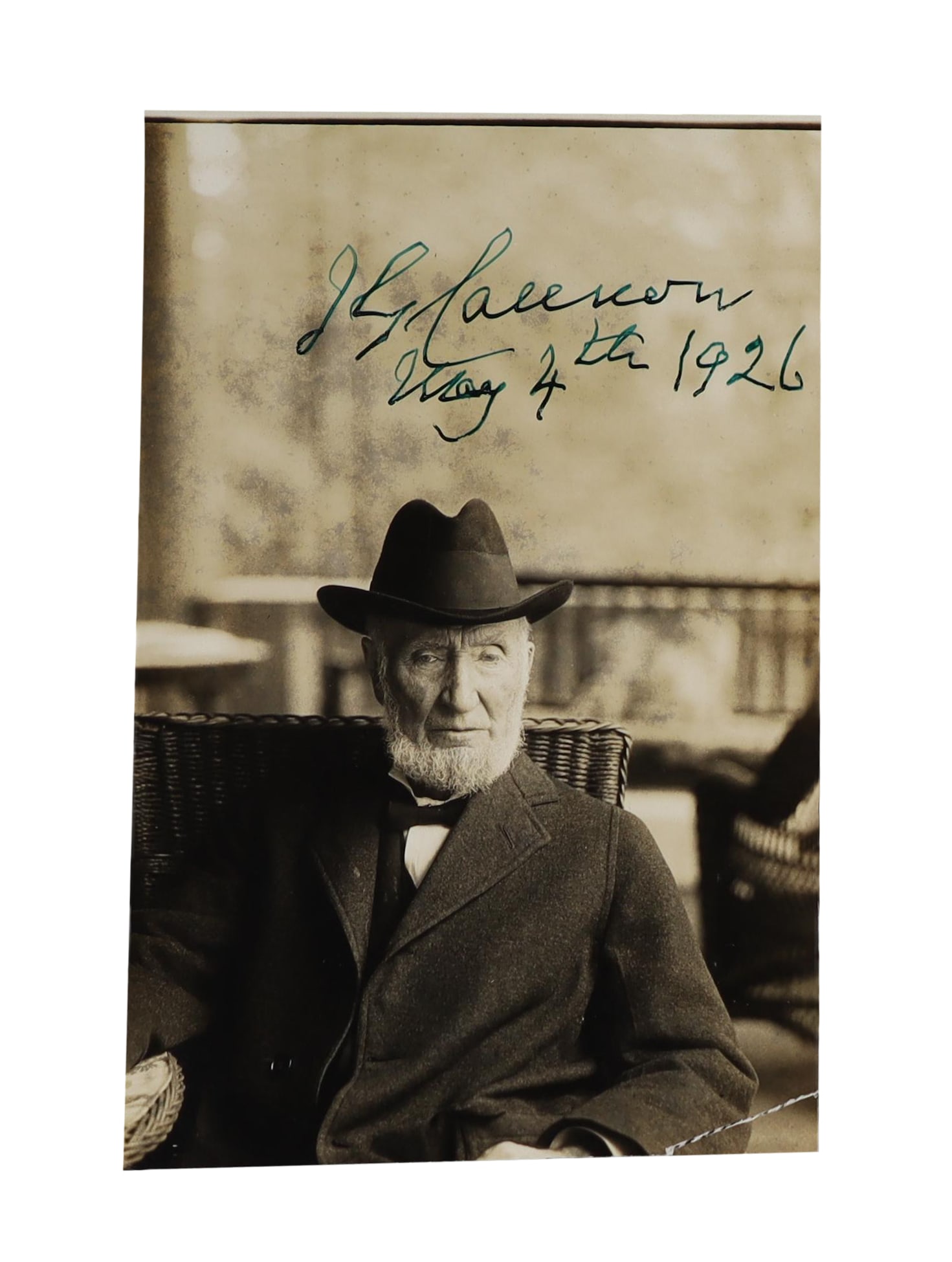 Uncle Joe Cannon Signed Dated Photograph, May 4, 1926 The Czar of the House. Joseph Gurney Cannon (1 of 1)