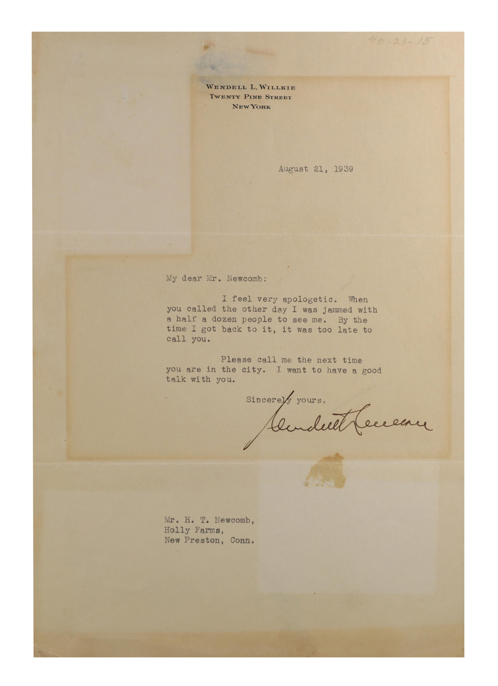 NEAL DOW ALS, 1888 "THE FATHER OF PROHIBITION" WRITES FROM PORTLAND: Neal Dow was the most consequential temperance figure of the nineteenth century, the Portland, Maine mayor who drafted and pushed through the landmark Maine Law of 1851, the first effective statewide 