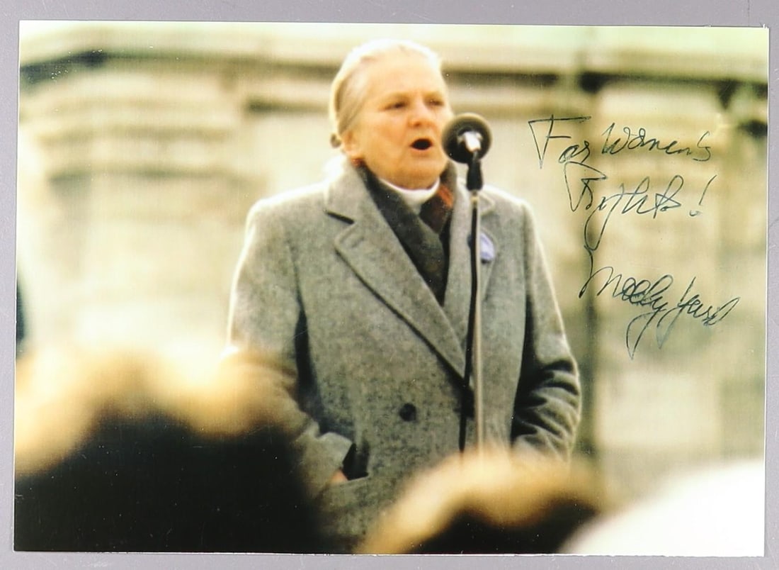 Molly Yard Signed Color Photograph Inscribed 'For Women's Rights!' at Outdoor Women's Rights Rally (1 of 1)