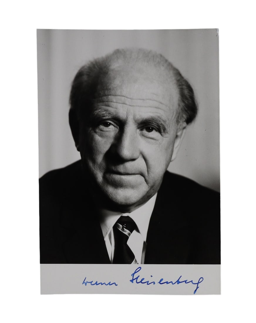 Werner Heisenberg Signed Photograph: Nobel Laureate and Pioneer of Quantum Mechanics (1 of 1)