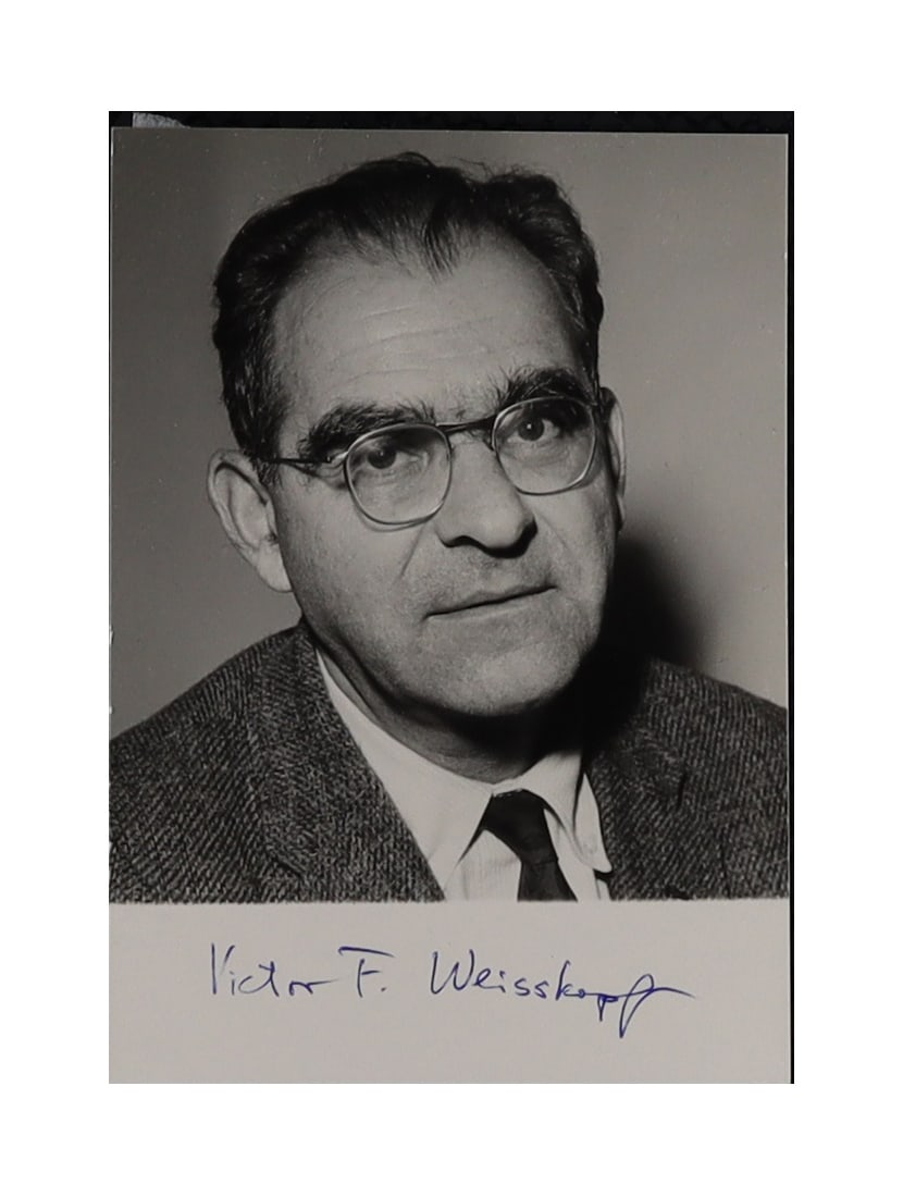 Victor F. Weisskopf Signed Portrait: Manhattan Project Group Leader, Theoretical Division (1 of 1)
