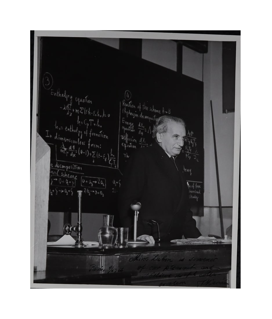 Theodore von Kármán Inscribed Photograph: The Physicist Whose Name Defines the Edge of (1 of 1)