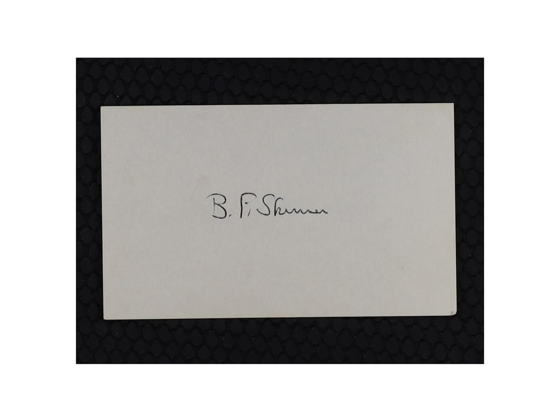 B.F. Skinner Signed Card Father of Behavioral Psychology (1 of 1)