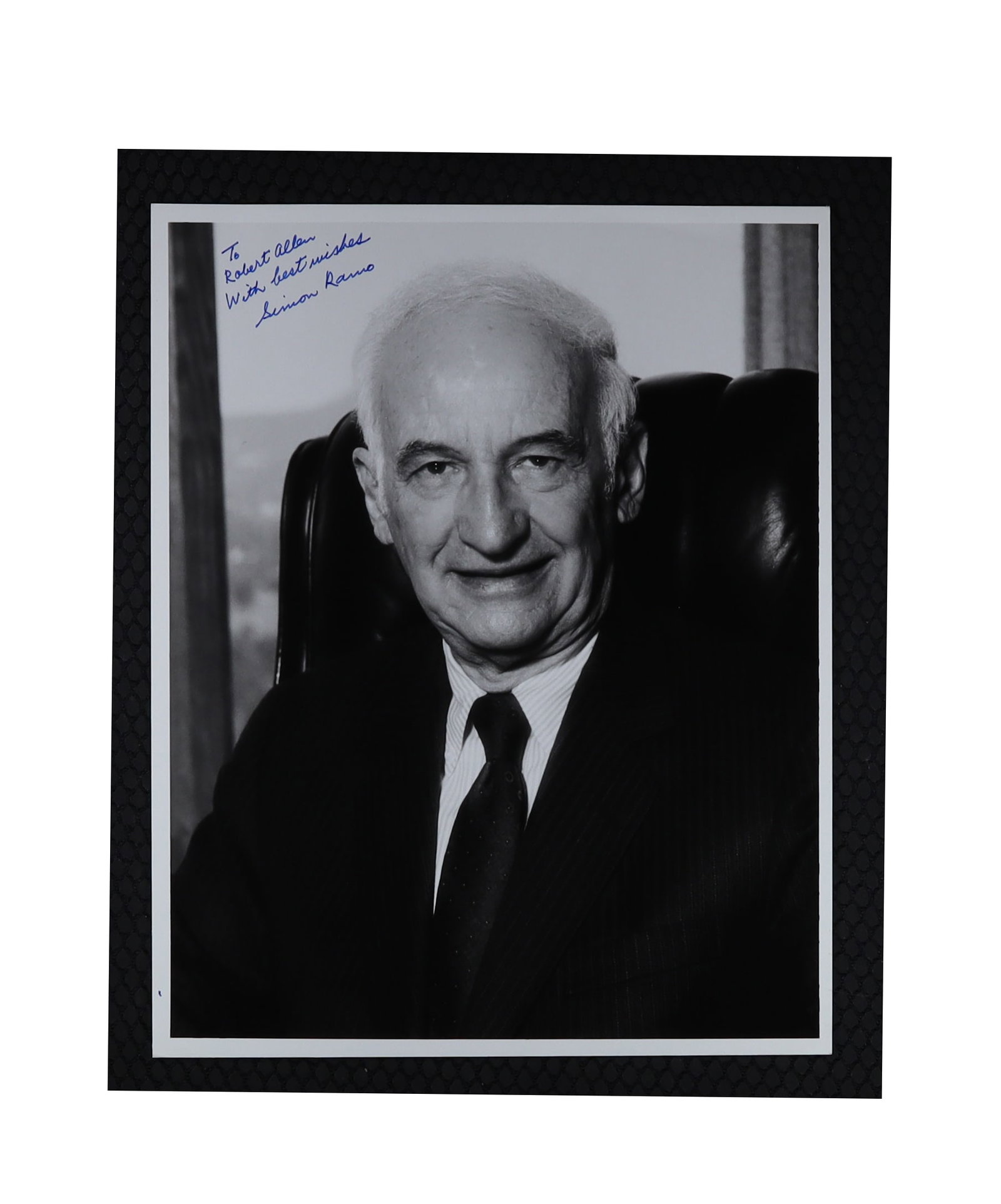 Simon Ramo Signed and Inscribed Photograph: Co Founder of TRW and Father of the ICBM (1 of 1)