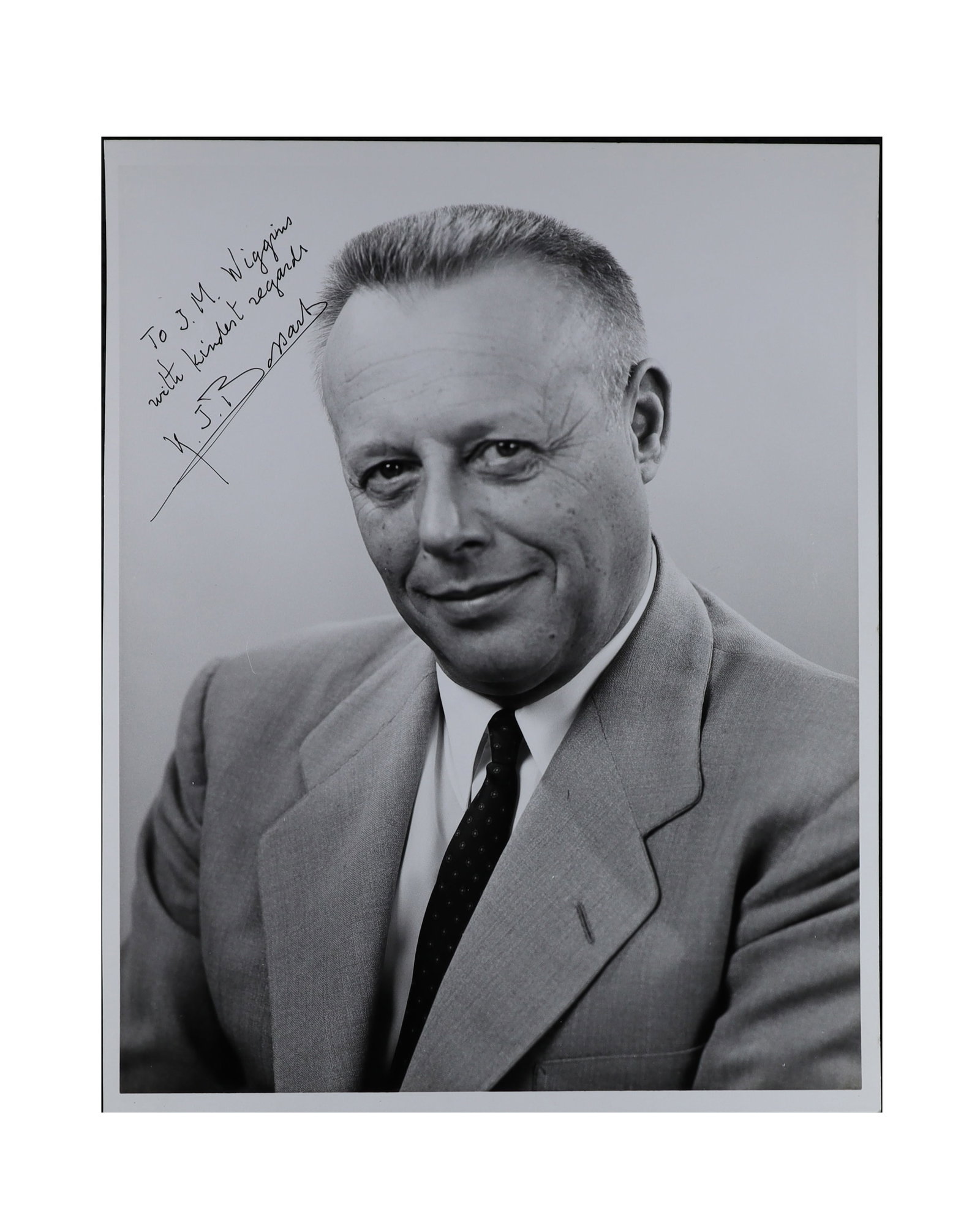 Karel Bossart Signed and Inscribed Photograph: Creator of the Atlas ICBM (1 of 1)