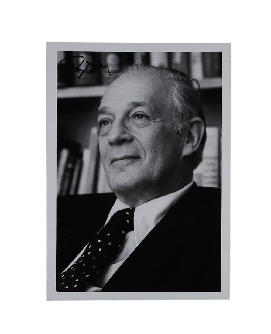 Seymour Kety Signed Photograph: Pioneer Who First Measured Blood Flow in the Brain and Founded NIMH (1 of 2)