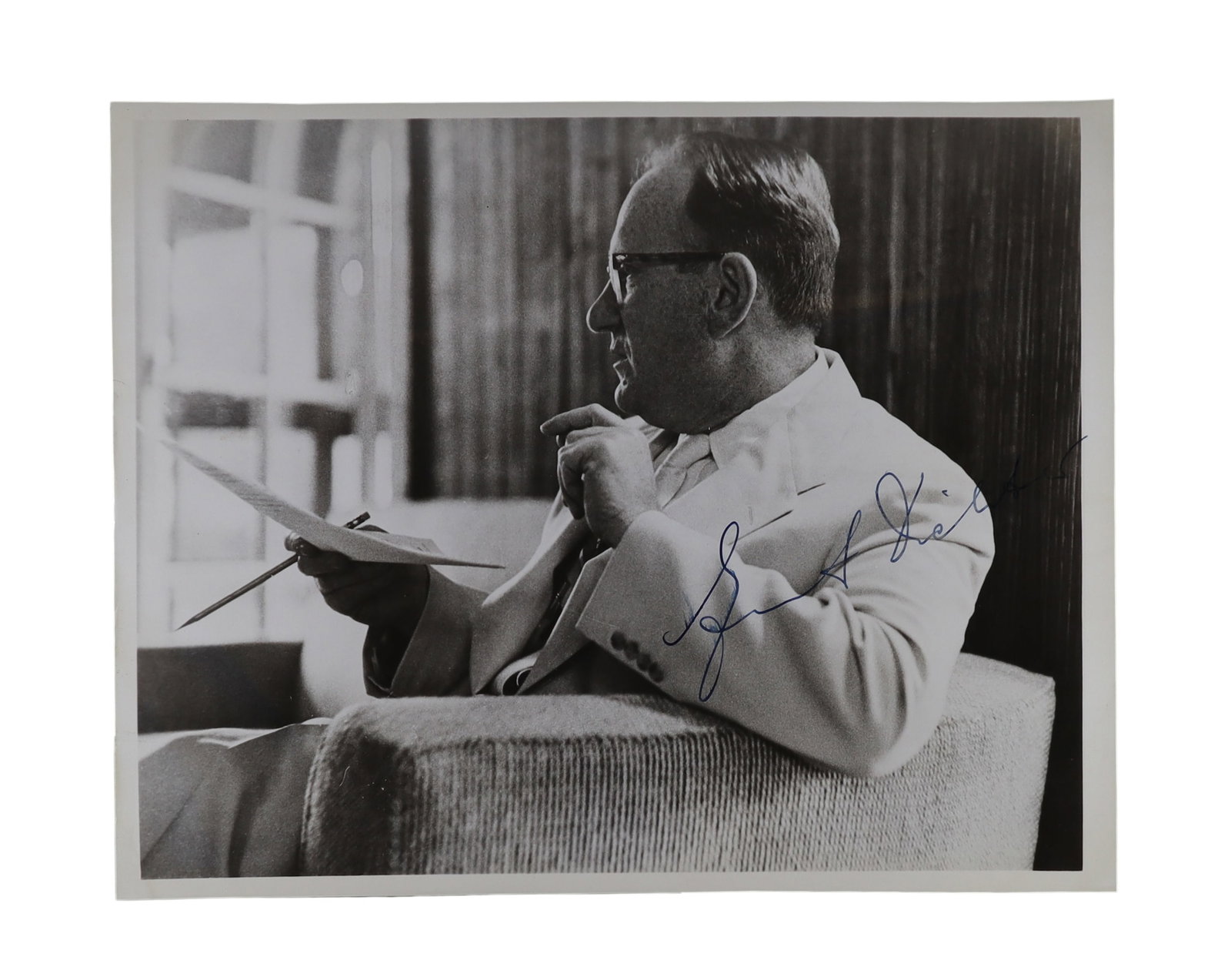 Ernest Dichter Signed Portrait Photograph Father of Motivational Research (1 of 2)