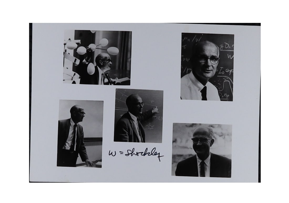 William Shockley Signed Photo Card: Nobel Laureate and Co Inventor of the Transistor (1 of 1)