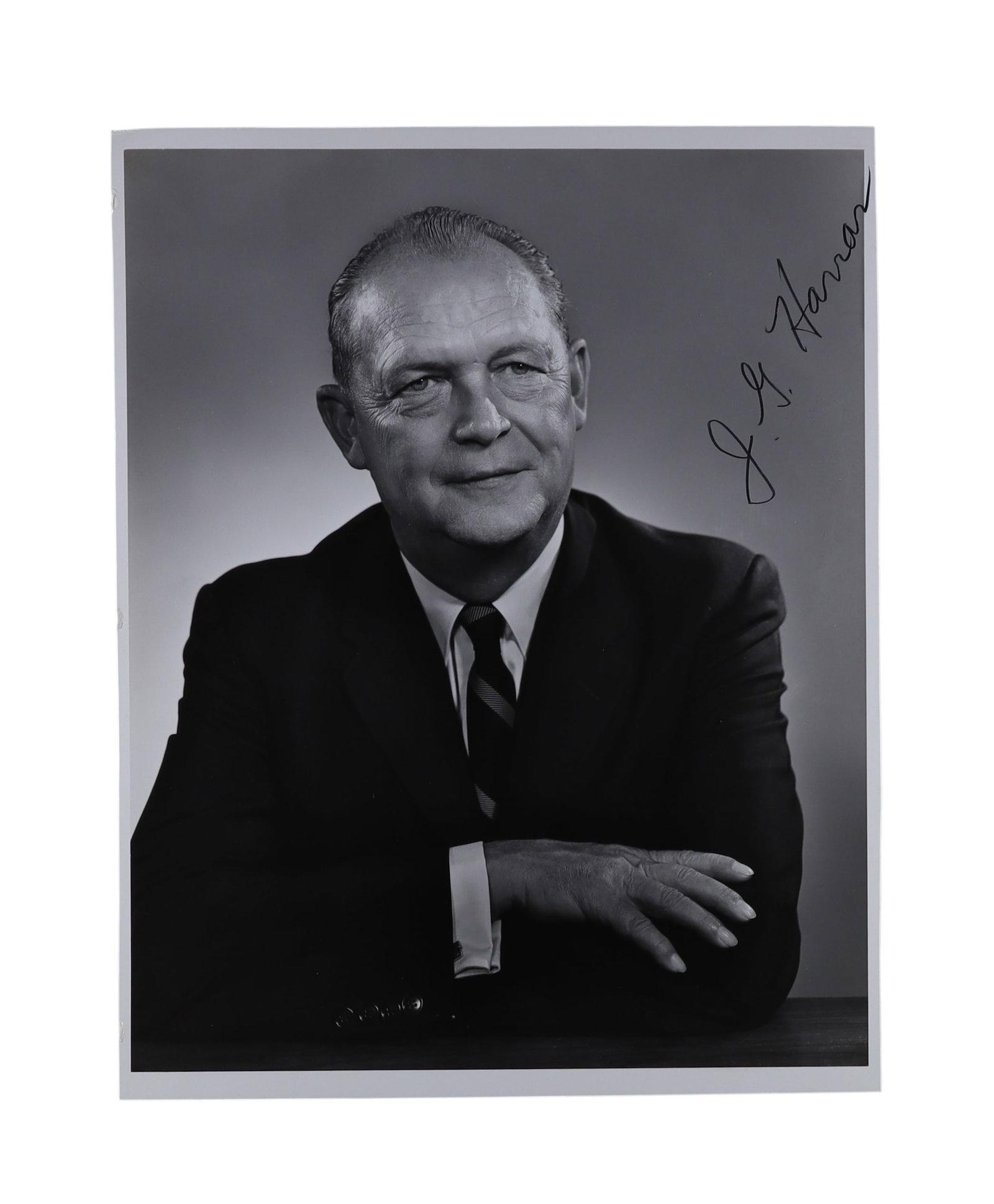 J. George Harrar Signed Karsh Photograph: Rockefeller Foundation President Who Shaped the Green (1 of 2)