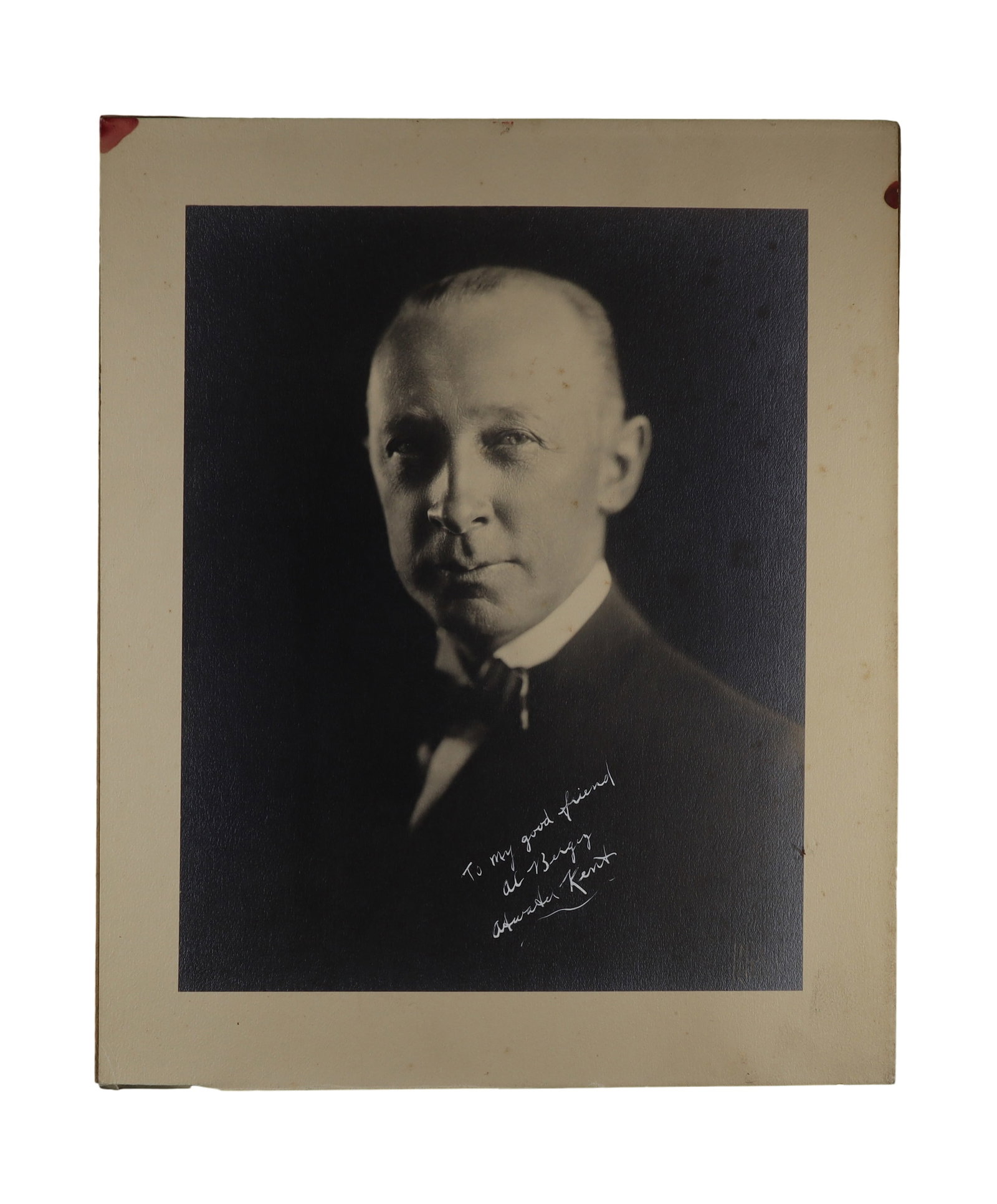 Atwater Kent Signed Large Format Portrait, Inscribed to "My Good Friend Al Buggy" America's Radio (1 of 1)