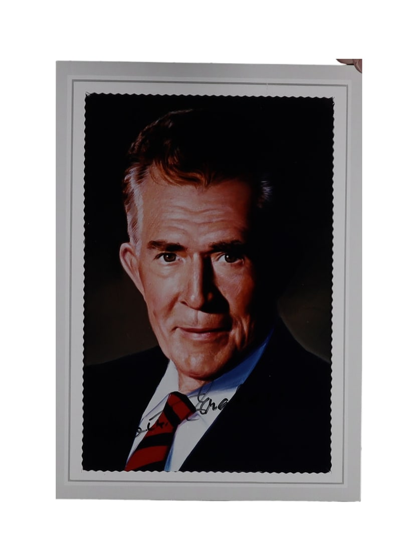 Robert K. Graham Signed Color Portrait Photograph Inventor of the Plastic Eyeglass Lens (1 of 2)