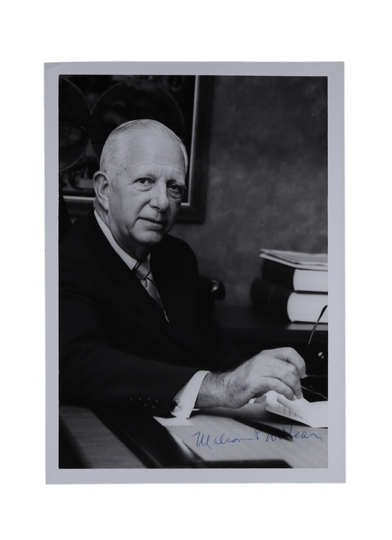 Malcom McLean Signed Photograph: The Man Who Invented the Shipping Container (1 of 1)