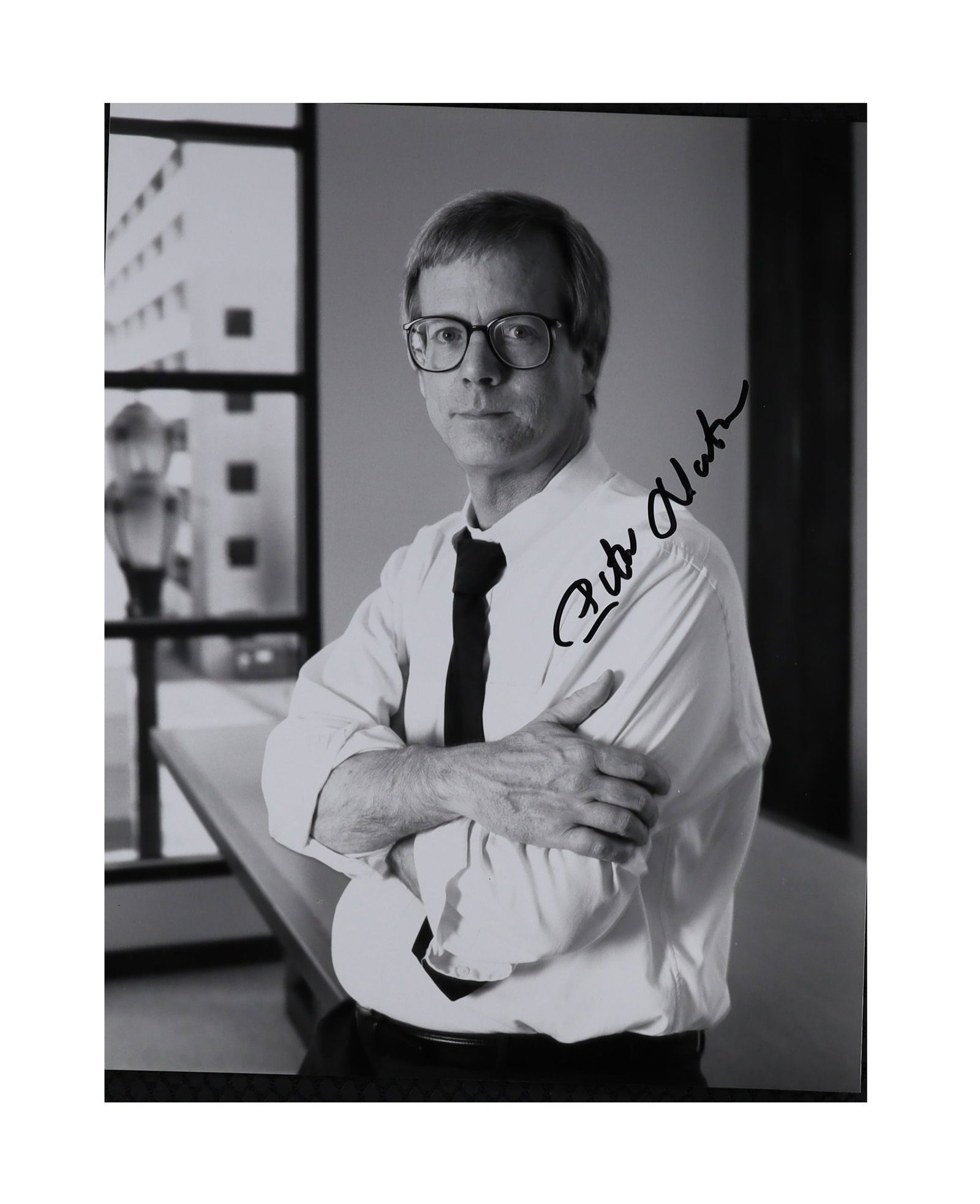 Peter Norton Signed Photograph and Personal Business Card, Norton Utilities Pioneer and Tech (1 of 2)