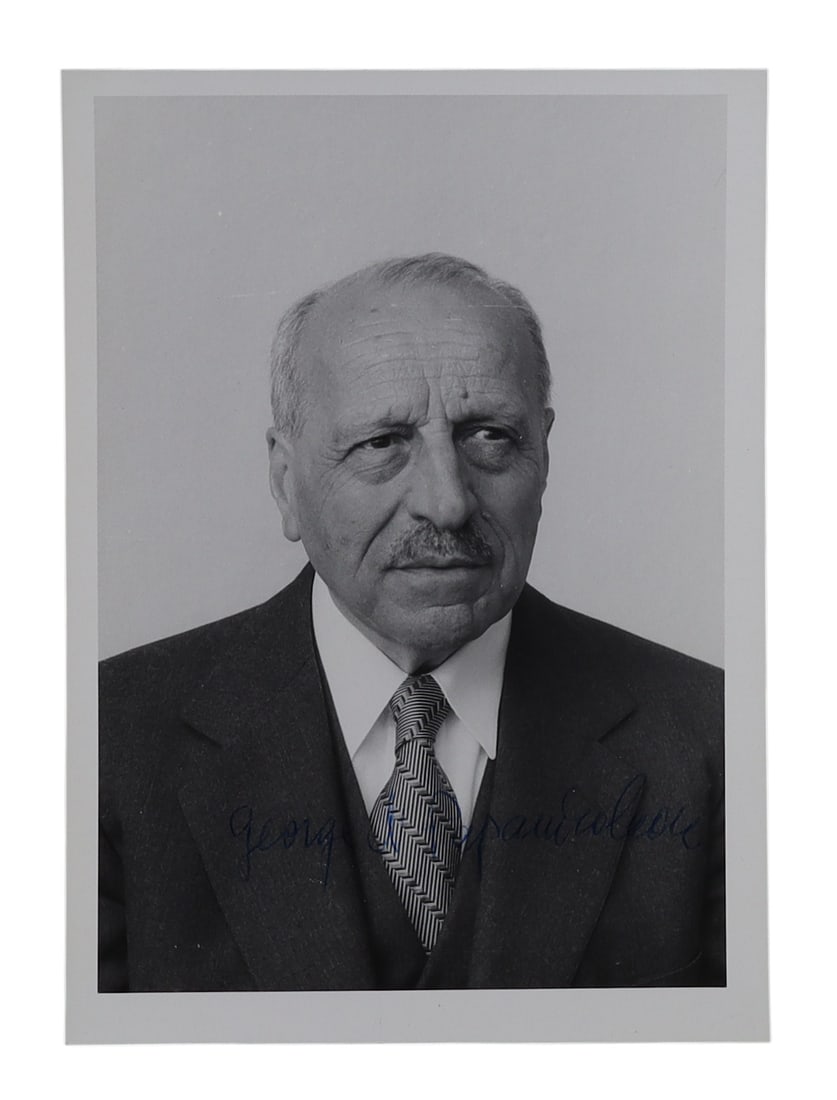 George N. Papanicolaou Signed Portrait Photograph Creator of the Pap Smear (1 of 2)