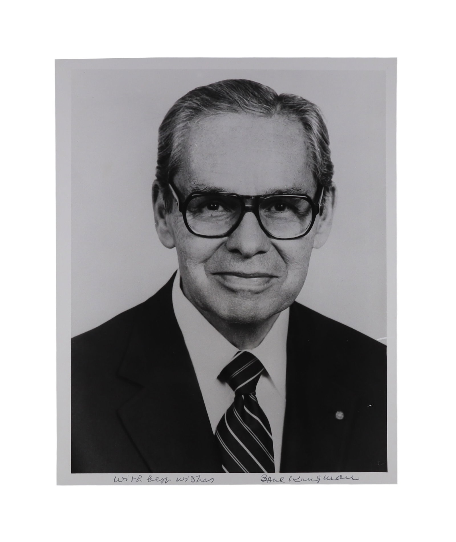 Saul Krugman Signed Photograph: The Pediatrician Who Developed Vaccines for Hepatitis Measles and (1 of 2)