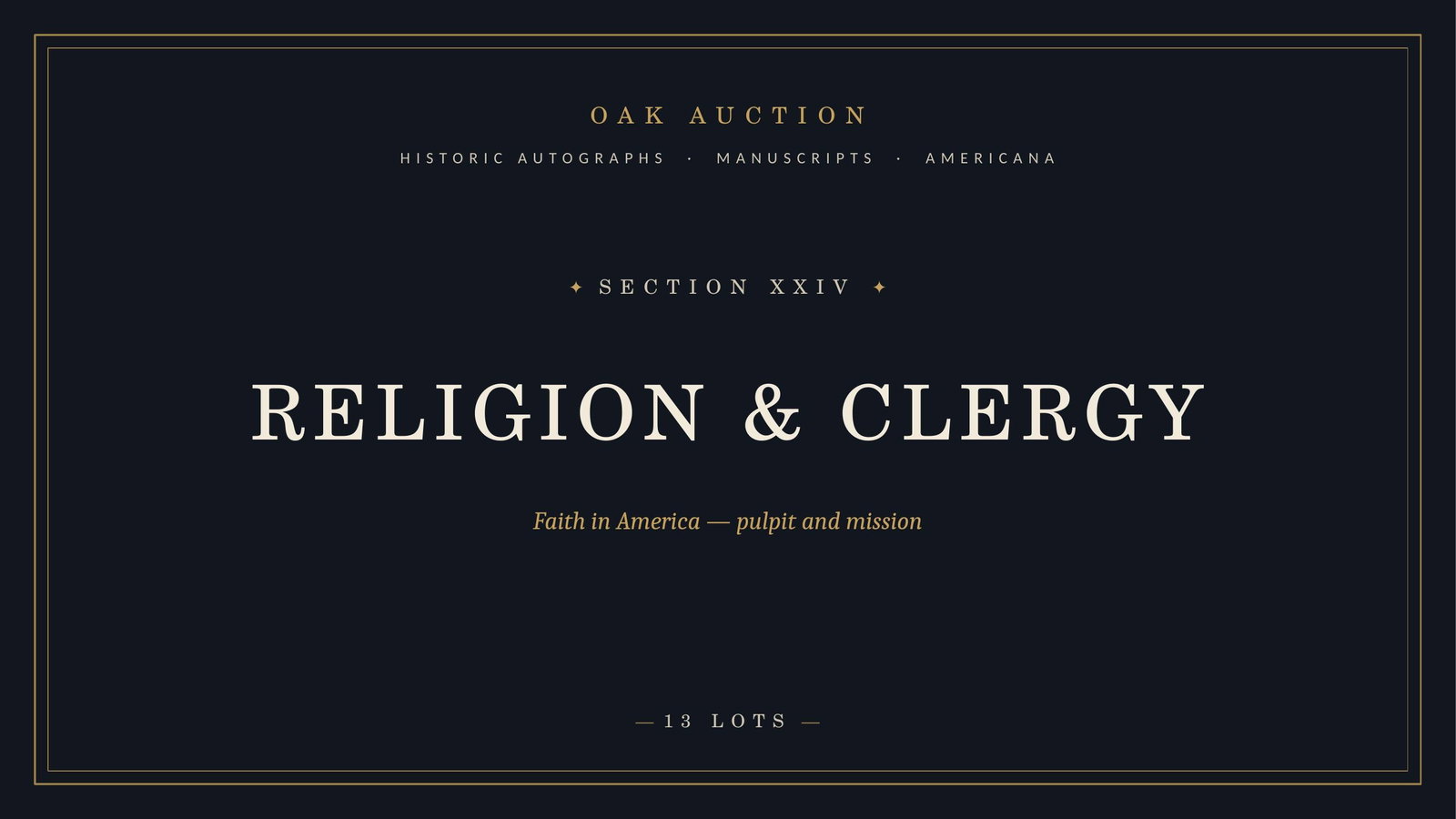 Religion / Clergy - Faith in America -pulpit and mission: DO NOT BID ON THIS LOT
