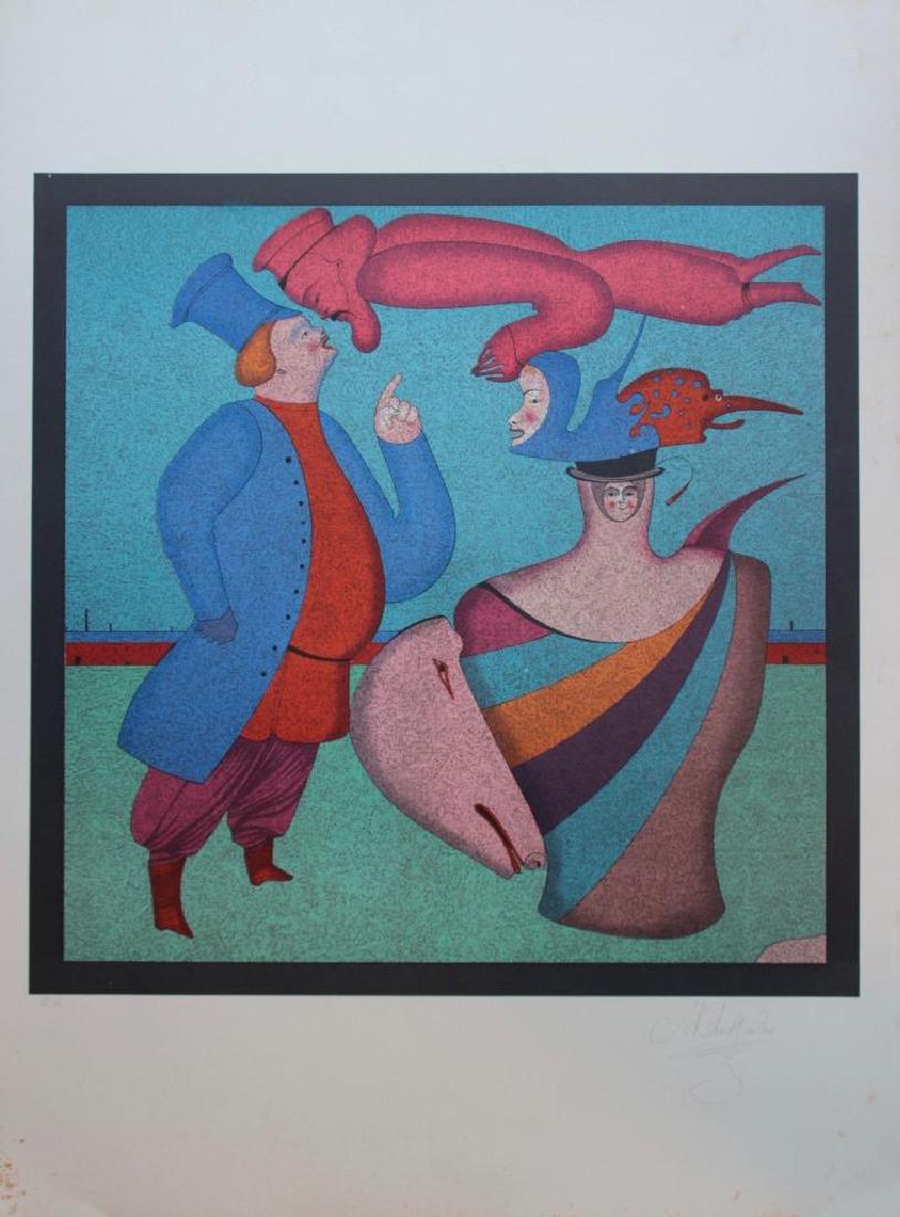 Mikhail CHEMIAKIN (1943) Deux personnages  Lithographie (1 of 1)