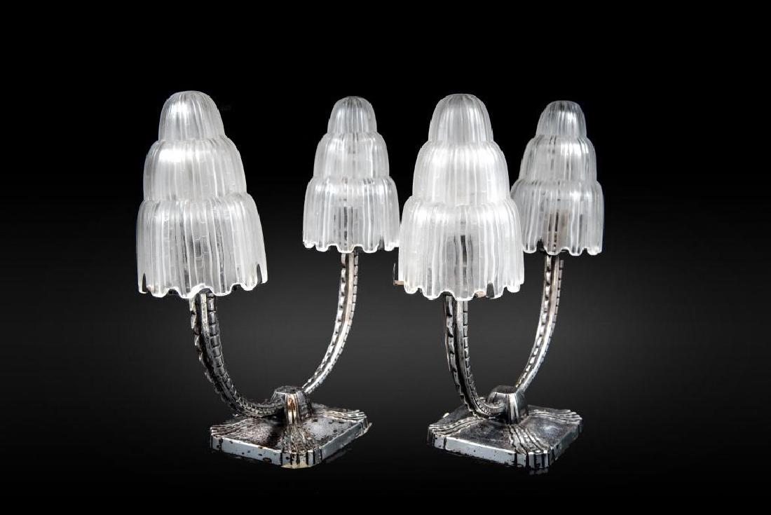 MARIUS ERNEST SABINO (1878-1961)  Paire de lampes en (1 of 2)