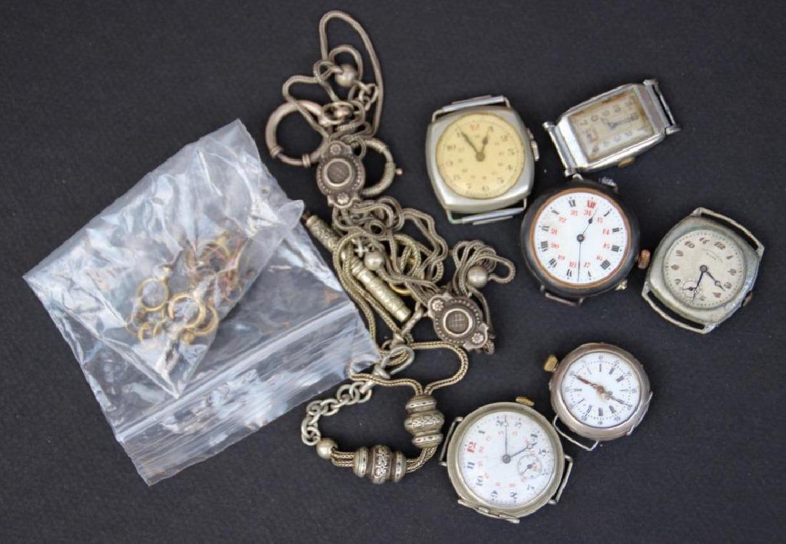 Lot de 6 montres , de giletières et de clés de montres (1 of 1)