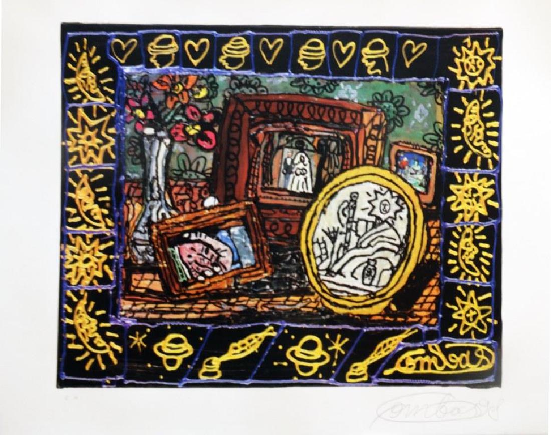 Robert COMBAS (1957) « Mariage » - 1998 Lithographie: Robert COMBAS (1957) « Mariage » - 1998 Lithographie en couleurs sur papier. Signé en bas à droite et justifié EA en bas à gauche 75 x 57 cm