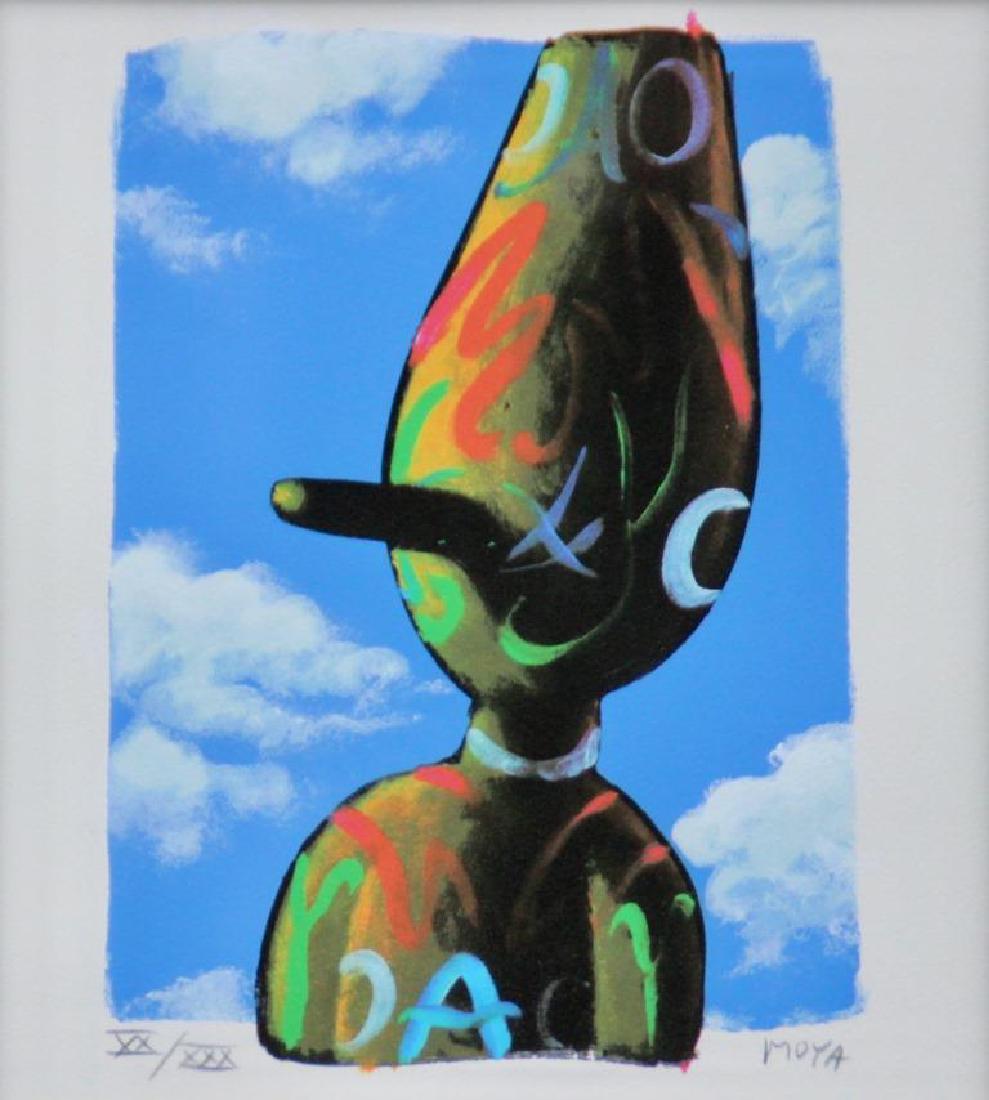 Patrick MOYA (1955) Un artiste est né - 2011: Patrick MOYA (1955) Un artiste est né - 2011 Sérigraphie en couleurs sur papier. Signé en bas à droite et numéroté XX / XXX en bas à gauche 30 x 27 cm