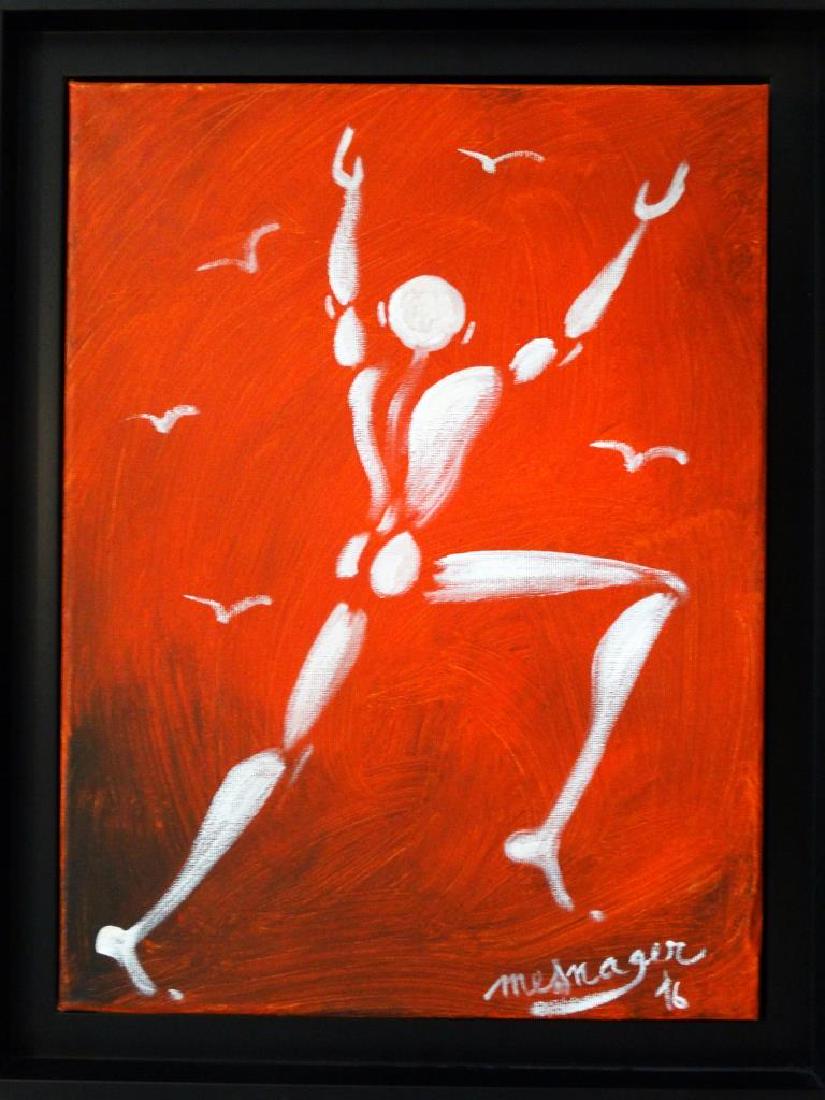 Jérôme MESNAGER (1961) Saut - 2016 Acrylique sur toile: Jérôme MESNAGER (1961) Saut - 2016 Acrylique sur toile signé en bas à droite par l’artiste 40 x 30 cm