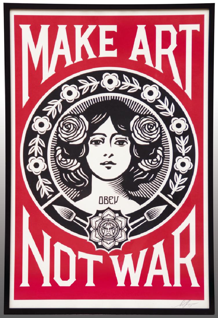 Shepard FAIREY (1970) Make Art Not War 2017 (1 of 1)