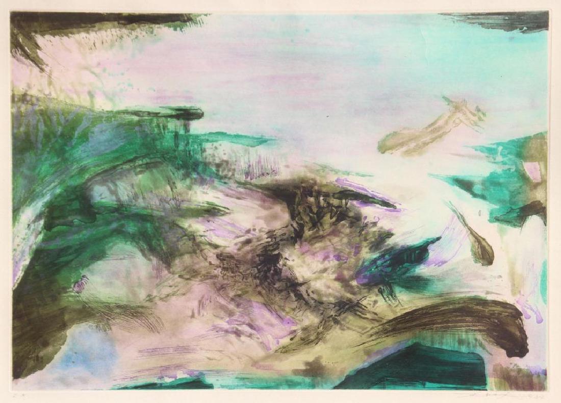ZAO Wou-Ki (1921-2013) Eau forte 252 - 1974 Eau forte (1 of 1)