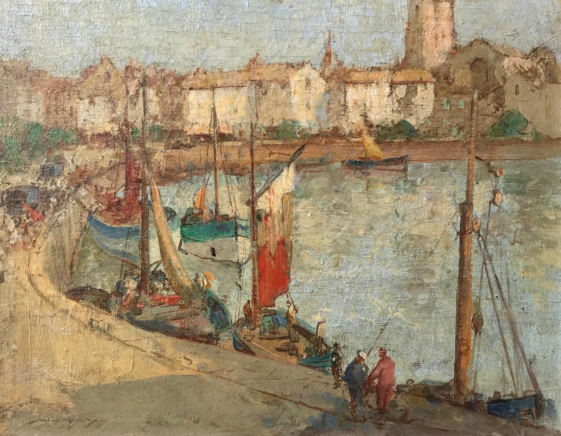 William Lee HANKEY (1869-1952)  Le port de Saint Tropez (1 of 1)
