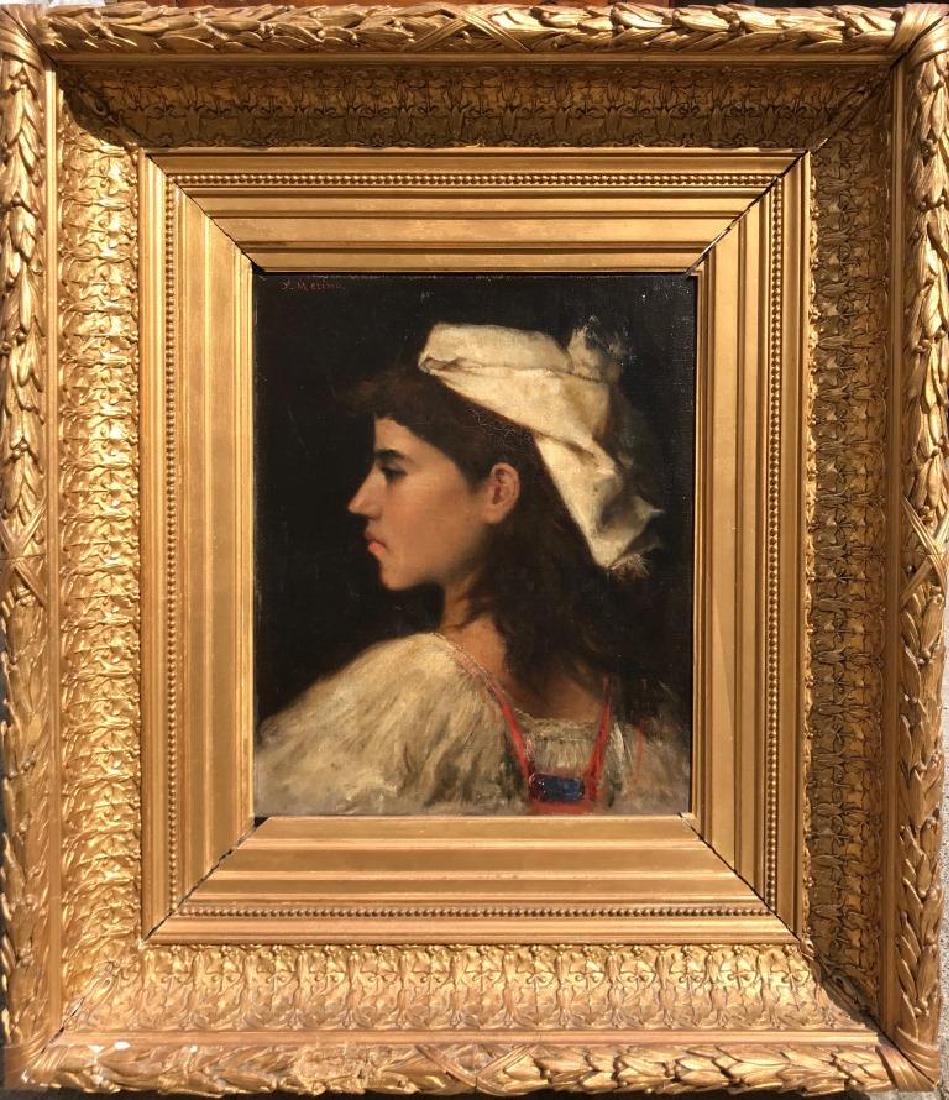 Ignacio MERINO (1817-1876) Femme de profil (1 of 2)
