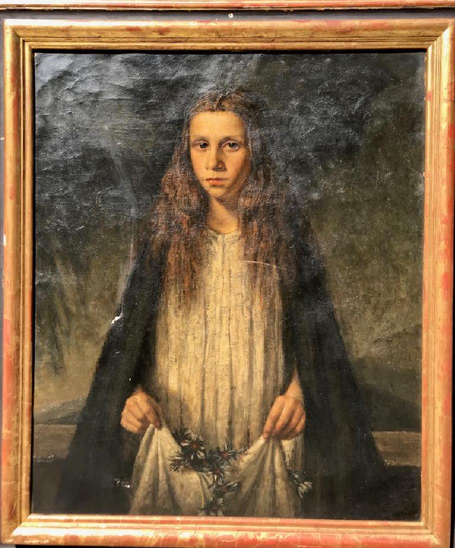 Ecole du XIXème siècle  Portrait d'une jeune (1 of 1)