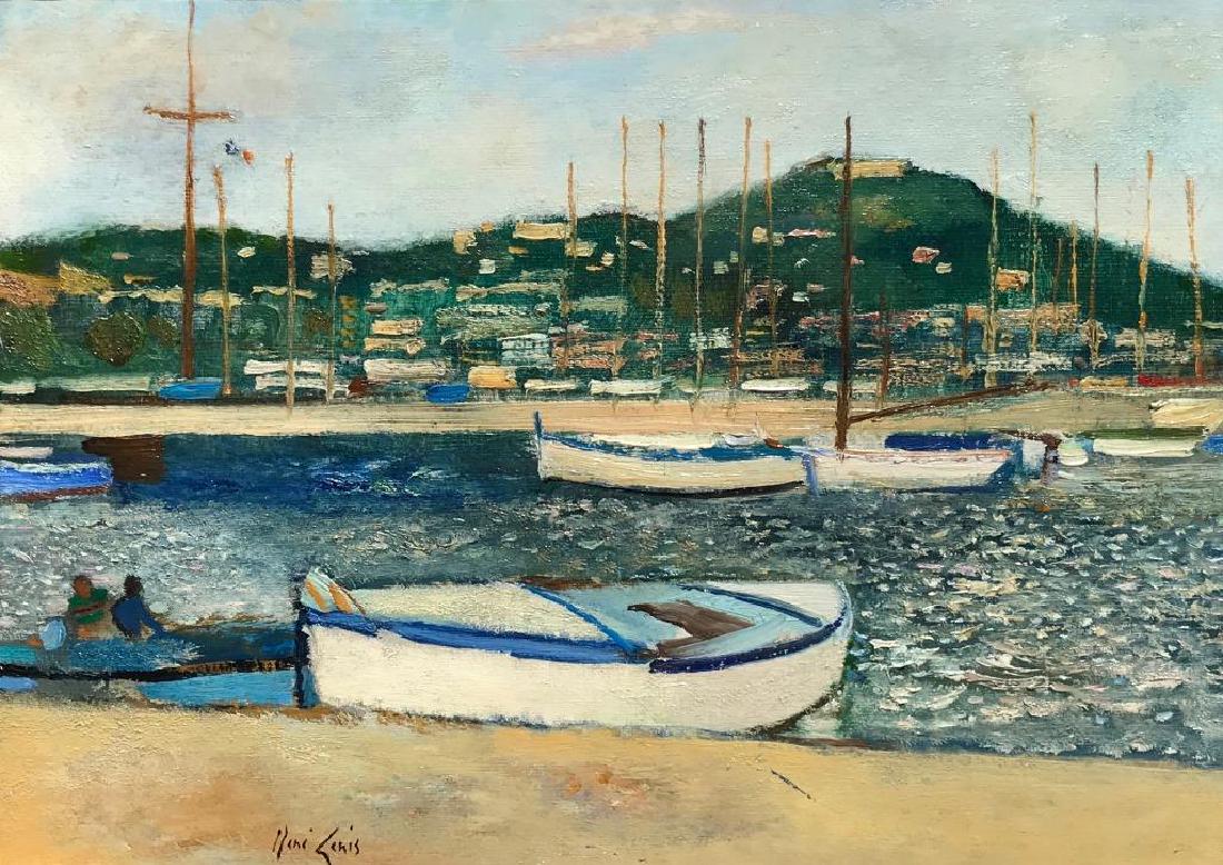 René GENIS (1922-2004) La Barque blanche Huile sur (1 of 1)