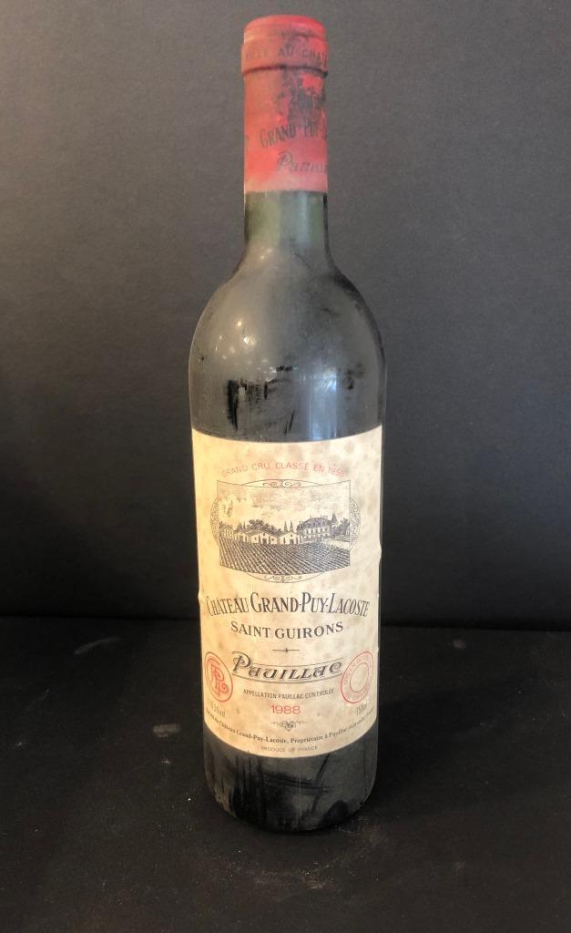 1 Bouteille - Château Grand Puy Lacoste Pauillac: 1 Bouteille - Château Grand Puy Lacoste Pauillac 1988