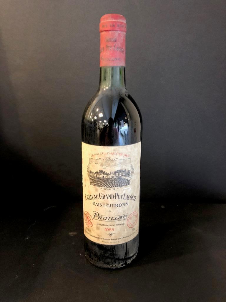 1 Bouteille - Château Grand Puy Lacoste Pauillac: 1 Bouteille - Château Grand Puy Lacoste Pauillac 1988