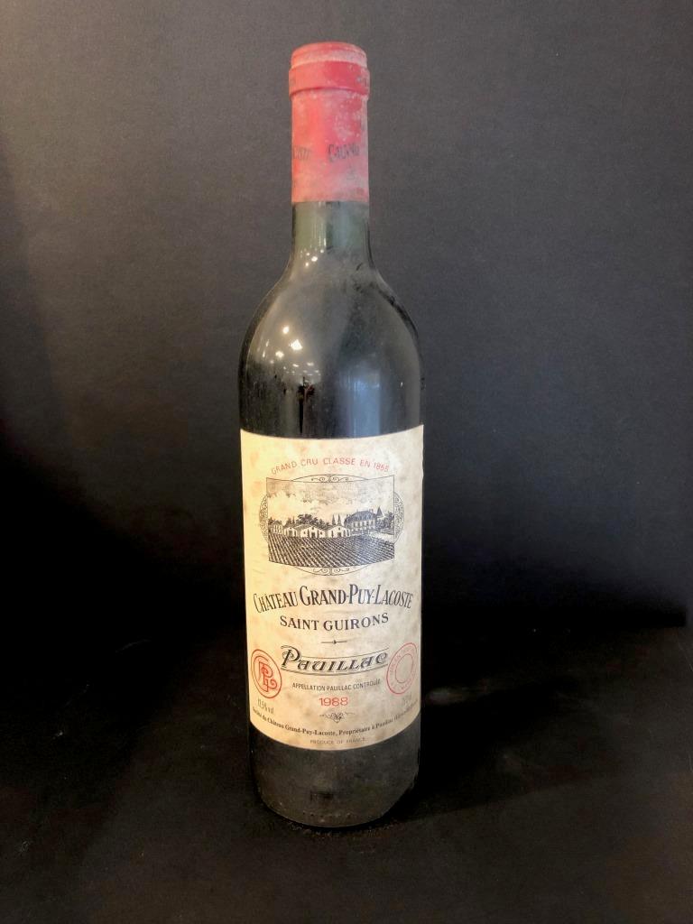 1 Bouteille - Château Grand Puy Lacoste Pauillac: 1 Bouteille - Château Grand Puy Lacoste Pauillac 1988