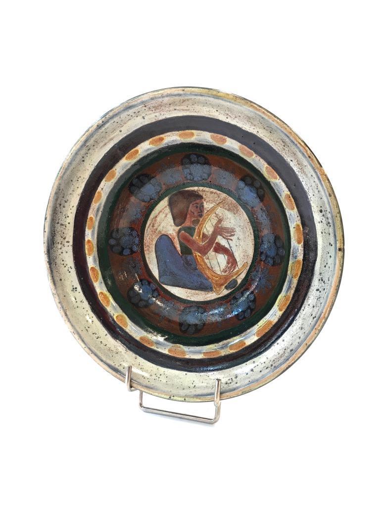 Jacques POUSSINE (XXe) Plat creux en terre cuite (1 of 2)